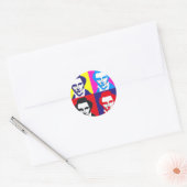 Joseph Smith Pop Art Ronde Sticker (Envelop)