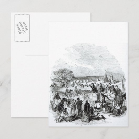 Joseph Smith Preaching in the Wilderness Briefkaart (Voorkant / Achterkant)