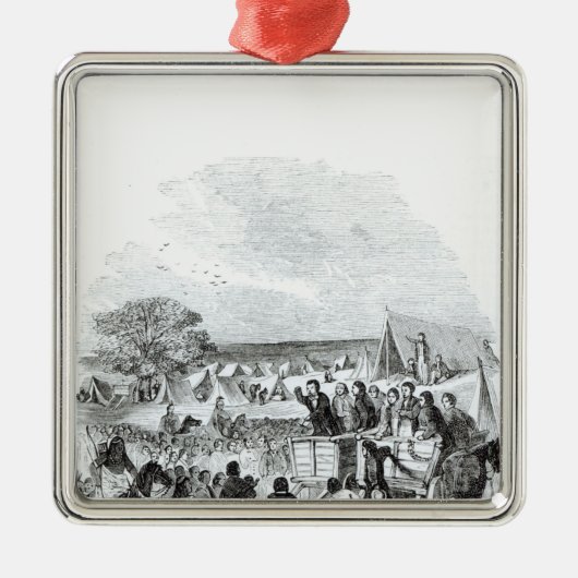 Joseph Smith Preaching in the Wilderness Metalen Ornament (Voorkant)