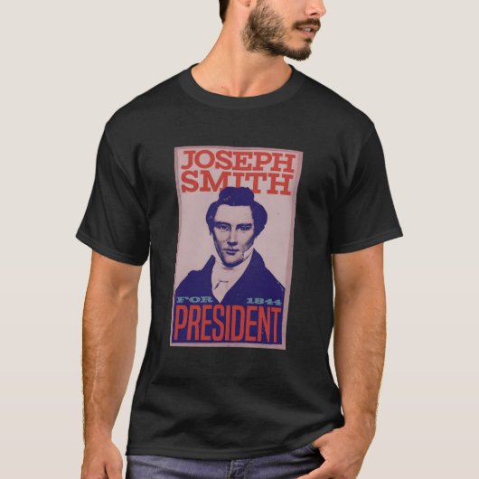 Joseph Smith voor President LDS Prophet Campaign P T-shirt (Voorkant)