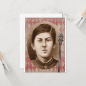 Joseph Stalin 14 jaar oud Kaart (Voorkant / Achterkant in situ)