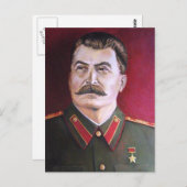 Joseph Stalin Briefkaart (Voorkant / Achterkant)