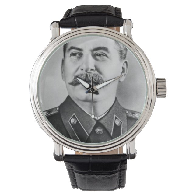 Joseph Stalin-foto Horloge (Voorkant)