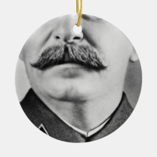 Joseph Stalin-foto Keramisch Ornament (Voorkant)