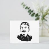 Joseph Stalin Portrait Briefkaart (Staand voorkant)