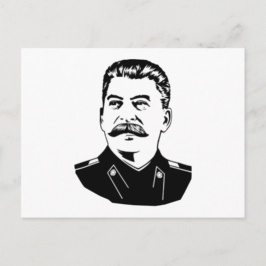 Joseph Stalin Portrait Briefkaart (Voorkant)