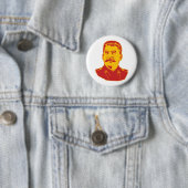 Joseph Stalin Portrait Ronde Button 5,7 Cm (In situ)