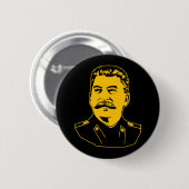 Joseph Stalin Portrait Ronde Button 5,7 Cm (Voorkant /achterkant)