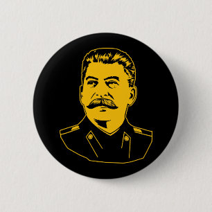 Joseph Stalin Portrait Ronde Button 5,7 Cm