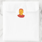 Joseph Stalin Portrait Ronde Sticker (Tas)