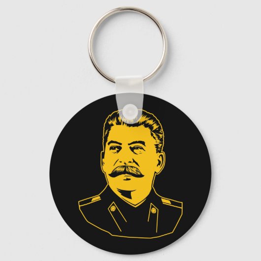 Joseph Stalin Portrait Sleutelhanger (Voorkant)