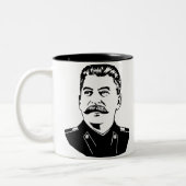 Joseph Stalin Portrait Tweekleurige Koffiemok (Links)