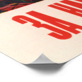 Joseph Stalin Sovjet-propaganda poster (Hoek)