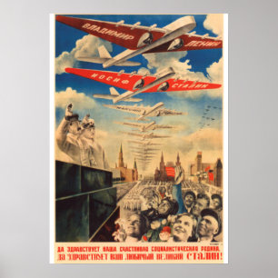 Joseph Stalin Sovjet-propaganda poster