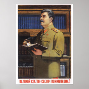 Joseph Stalin Sovjet-propaganda poster