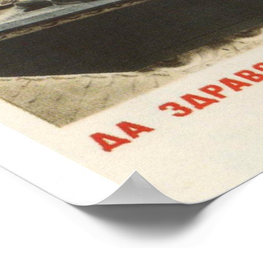 Joseph Stalin Sovjet-propaganda poster (Hoek)