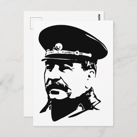 Joseph Stalin, USSR, CCCP, Soviet Union, Communism Briefkaart (Voorkant / Achterkant)