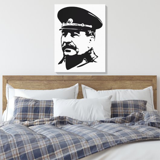 Joseph Stalin, USSR, CCCP, Soviet Union, Communism Canvas Afdruk (Insitu (Slaapkamer))