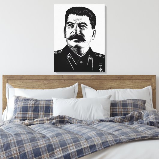 Joseph Stalin, USSR, CCCP, Soviet Union, Communism Canvas Afdruk (Insitu (Slaapkamer))