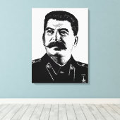 Joseph Stalin, USSR, CCCP, Soviet Union, Communism Canvas Afdruk (Insitu (Houten vloer))