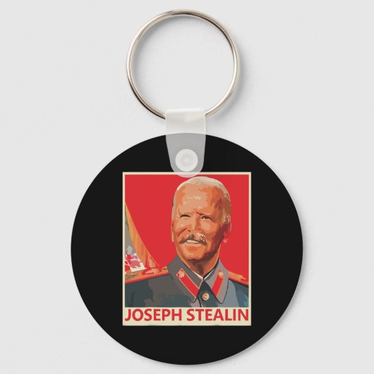 Joseph Stealin Anti Joe Biden Funny Sleutelhanger (Voorkant)