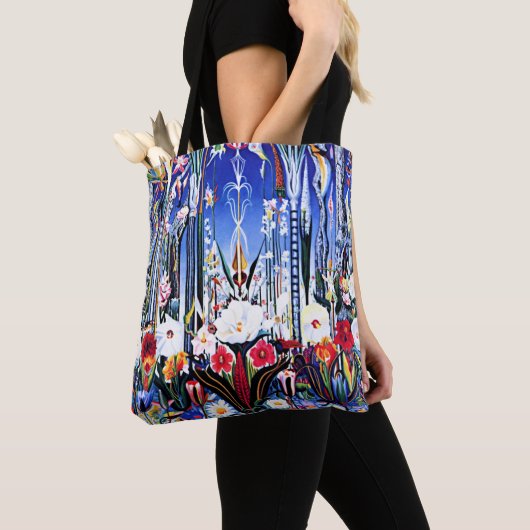 Joseph Stella artwork - Flowers, Italië Tote Bag (Dichtbij)