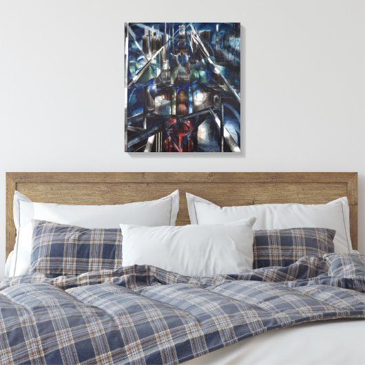 Joseph Stella Brooklyn Bridge Canvas Afdruk (Insitu (Slaapkamer))