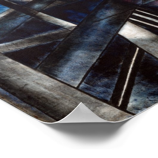 Joseph Stella Brooklyn Bridge Poster (Hoek)