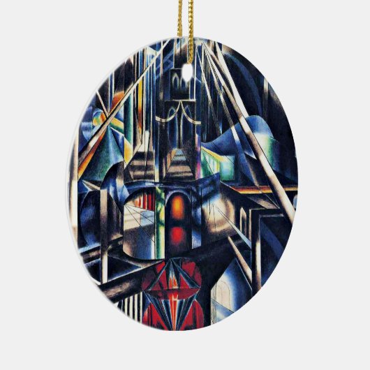 Joseph Stella - Old Brooklyn Bridge Keramisch Ornament (Rechts)