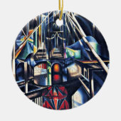 Joseph Stella - Old Brooklyn Bridge Keramisch Ornament (Voorkant)
