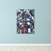 Joseph Stella - Oude Brooklyn Bridge Canvas Afdruk (Insitu (Houten vloer))