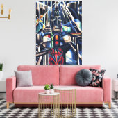 Joseph Stella - Oude Brooklyn Bridge Canvas Afdruk (Insitu (Woonkamer))