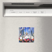 Joseph Stella-schilderij, Flowers Italië Magneet (Insitu (Vaatwasser))