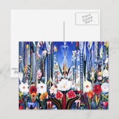 Joseph Stella schilderij, Flowers Italy Briefkaart (Voorkant / Achterkant)