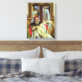 Joseph van Arimathea ter ondersteuning van de dode Canvas Afdruk (Insitu (Slaapkamer))