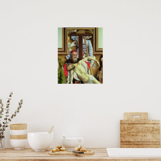 Joseph van Arimathea ter ondersteuning van de dode Poster (Keuken)