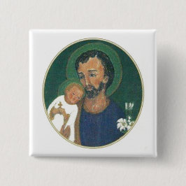 JOSEPH VOOR DEZE TIJDEN VIERKANTE BUTTON 5,1 CM