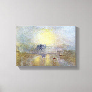 Joseph William Turner - Norham Castle bij zonsopga Canvas Afdruk