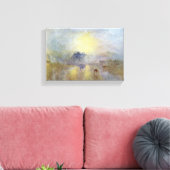 Joseph William Turner - Norham Castle bij zonsopga Canvas Afdruk (Insitu (Woonkamer))