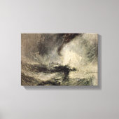 Joseph William Turner - Sneeuw storm van de haven Canvas Afdruk (Voorkant)