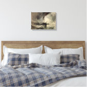 Joseph William Turner - Sneeuw storm van de haven Canvas Afdruk (Insitu (Slaapkamer))