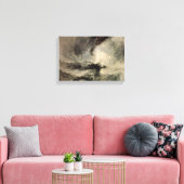 Joseph William Turner - Sneeuw storm van de haven Canvas Afdruk (Insitu (Woonkamer))
