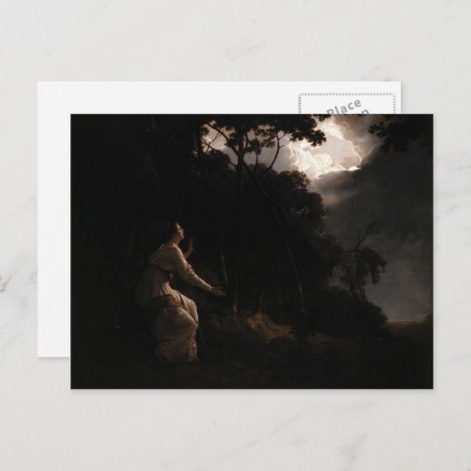 Joseph Wright- The Lady in Milton's Comus Briefkaart (Voorkant / Achterkant)