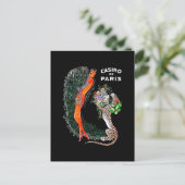 Josephine Baker Cheetah Jazz Age Briefkaart (Staand voorkant)