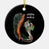 Josephine Baker Cheetah Jazz Age Keramisch Ornament (Voorkant)