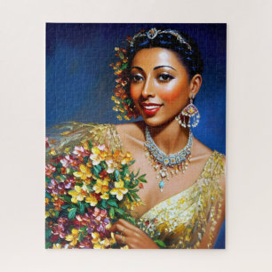 Josephine Baker Floral Art Legpuzzel