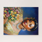 Josephine Baker Floral Art Legpuzzel (Horizontaal)