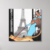 Josephine Baker gewikkeld canvas print (Voorkant)