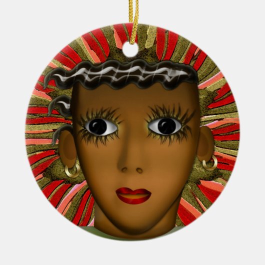 Josephine Baker in de 21ste eeuw (gepersonaliseerd Keramisch Ornament (Voorkant)