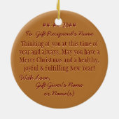 Josephine Baker in de 21ste eeuw (gepersonaliseerd Keramisch Ornament (Achterkant)